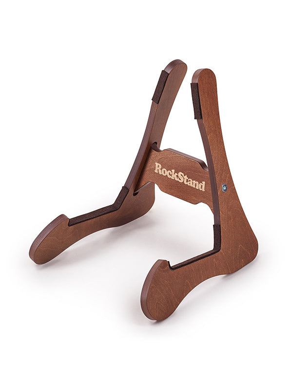 RockGear A-frame stand for acoustic - birchwood - Dark Brown