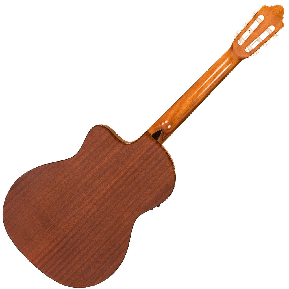 Santos Martinez SM450CE Preludio Cutaway Electro-Classic Guitar - Natural High Gloss