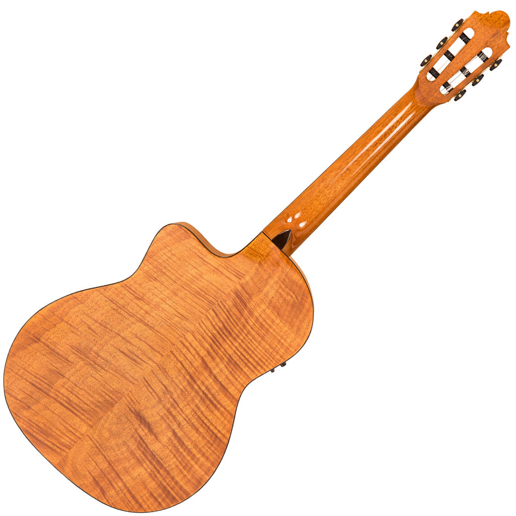 Santos Martinez SM500CE Allegro Cutaway Electro-Classic Guitar - Natural High Gloss