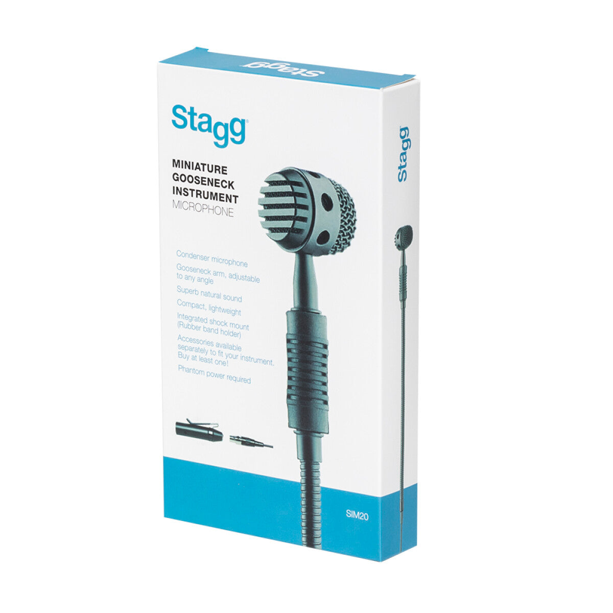 Stagg SIM20 Miniature Gooseneck Condenser Instrument Microphone