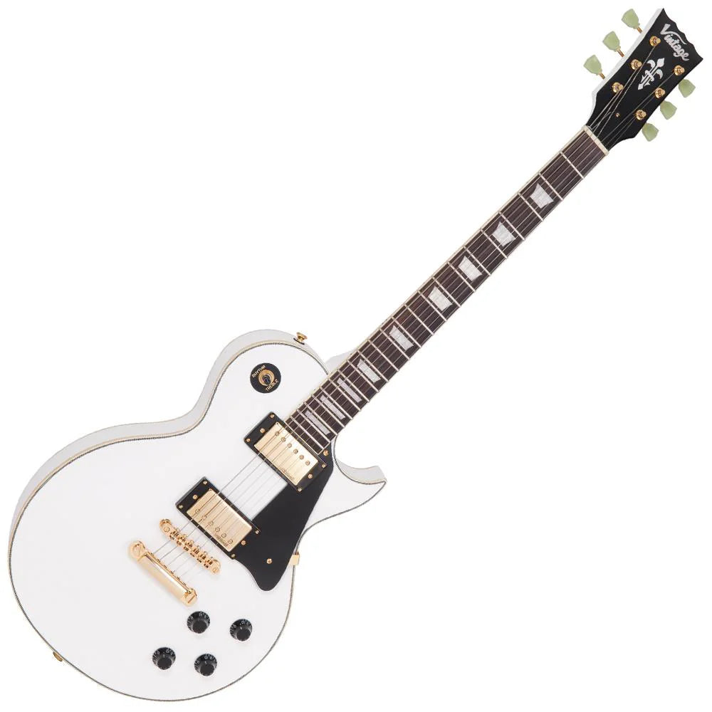 Vintage V100 ReIssued Electric Guitar - Arctic White