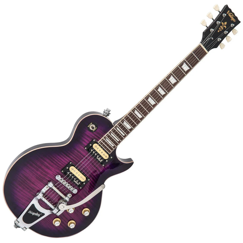 Vintage V100 Reissued Bigsby Flamed Purpleburst