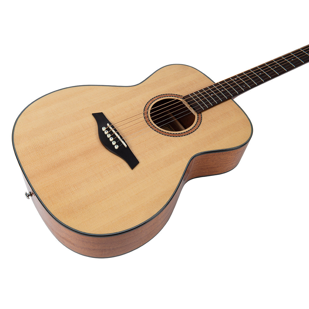 Vintage Performer Series Acoustic Orchestra OM Guitar - Natural Gloss