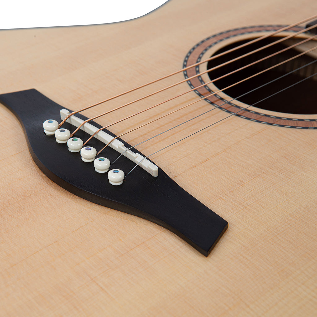 Vintage Performer Series Acoustic Orchestra OM Guitar - Natural Gloss