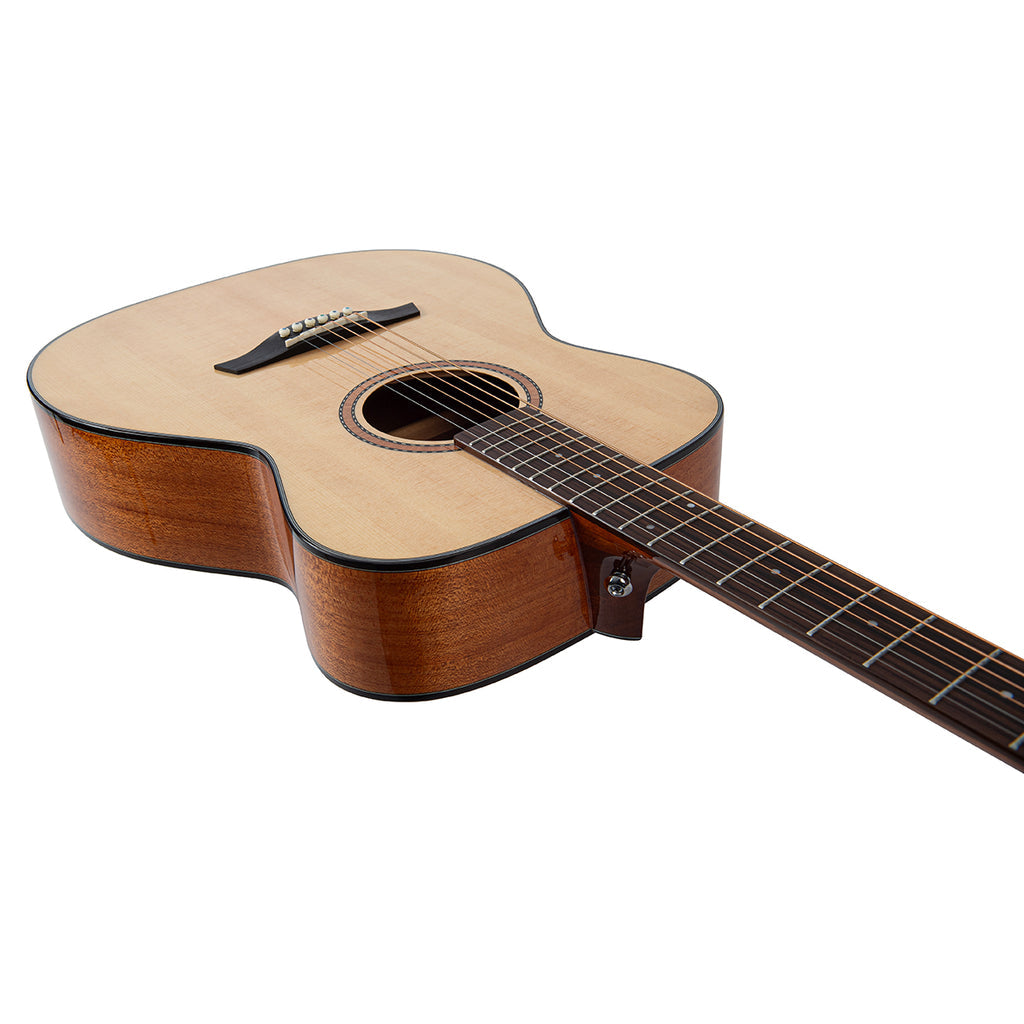 Vintage Performer Series Acoustic Orchestra OM Guitar - Natural Gloss