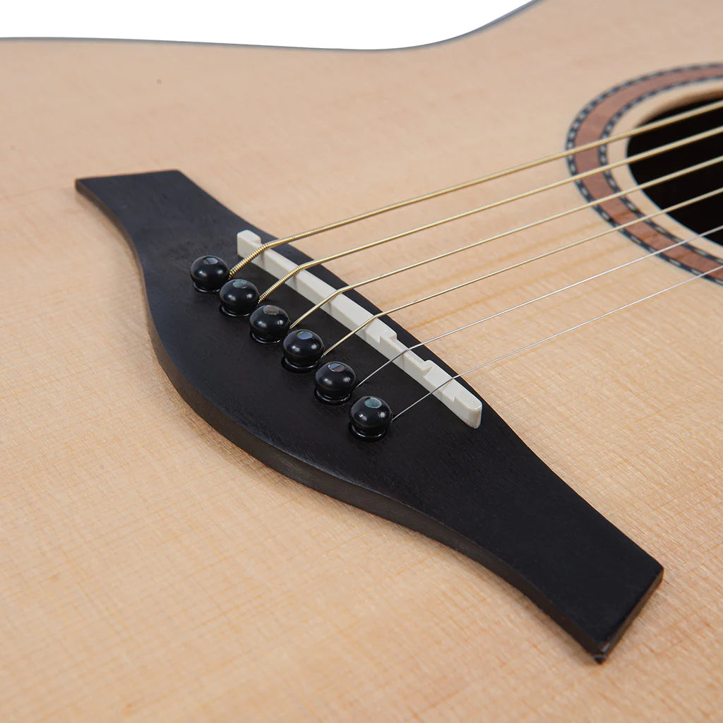 Vintage Performer Series Acoustic Parlour Guitar - Natural Gloss