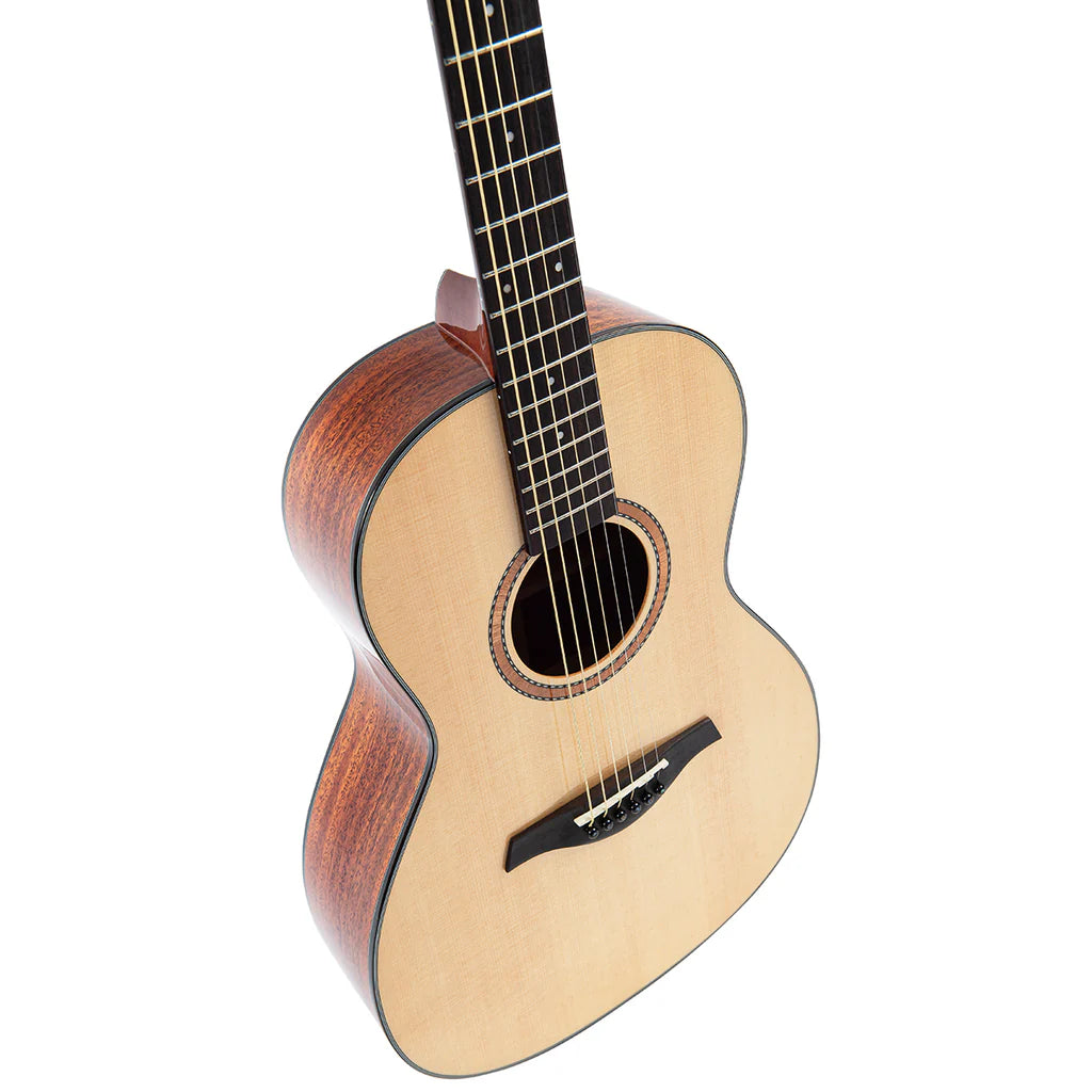 Vintage Performer Series Acoustic Parlour Guitar - Natural Gloss