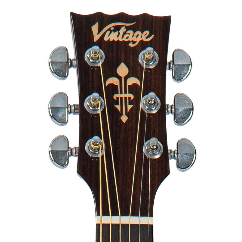 Vintage Performer Series Acoustic Parlour Guitar - Natural Gloss