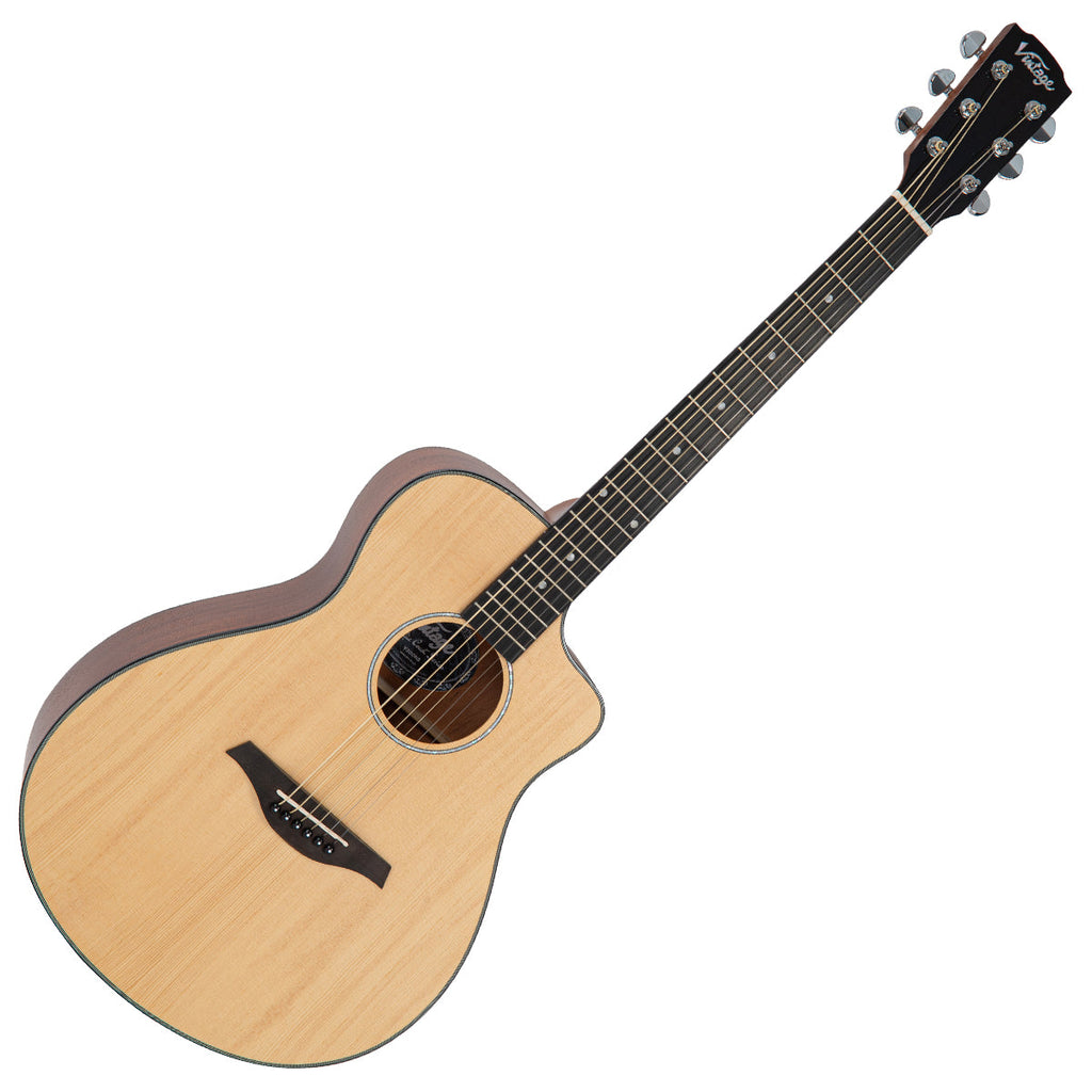 Vintage Pacific Coast Series Acoustic Guitar - Natural Spruce