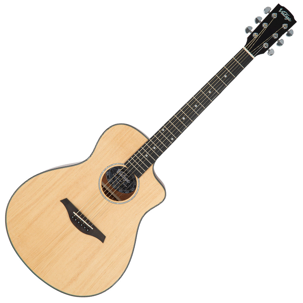 Vintage Pacific Coast Series Acoustic Guitar - Natural Spruce