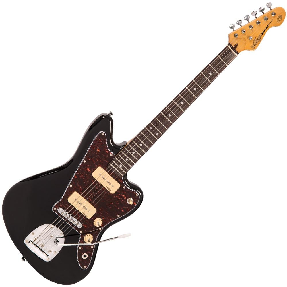 Vintage V65 ReIssued Vibrato Electric Guitar Boulevard Black