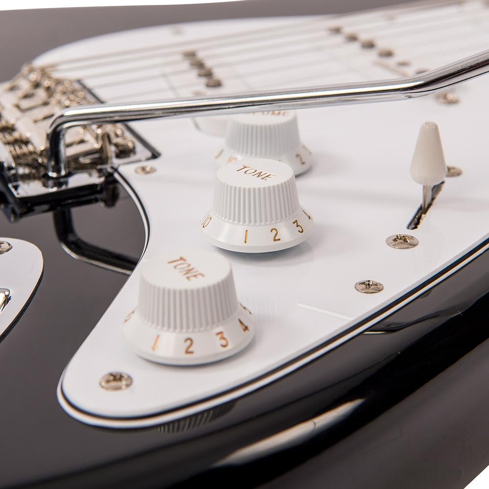 Vintage V6 ReIssued Electric Guitar - Boulevard Black