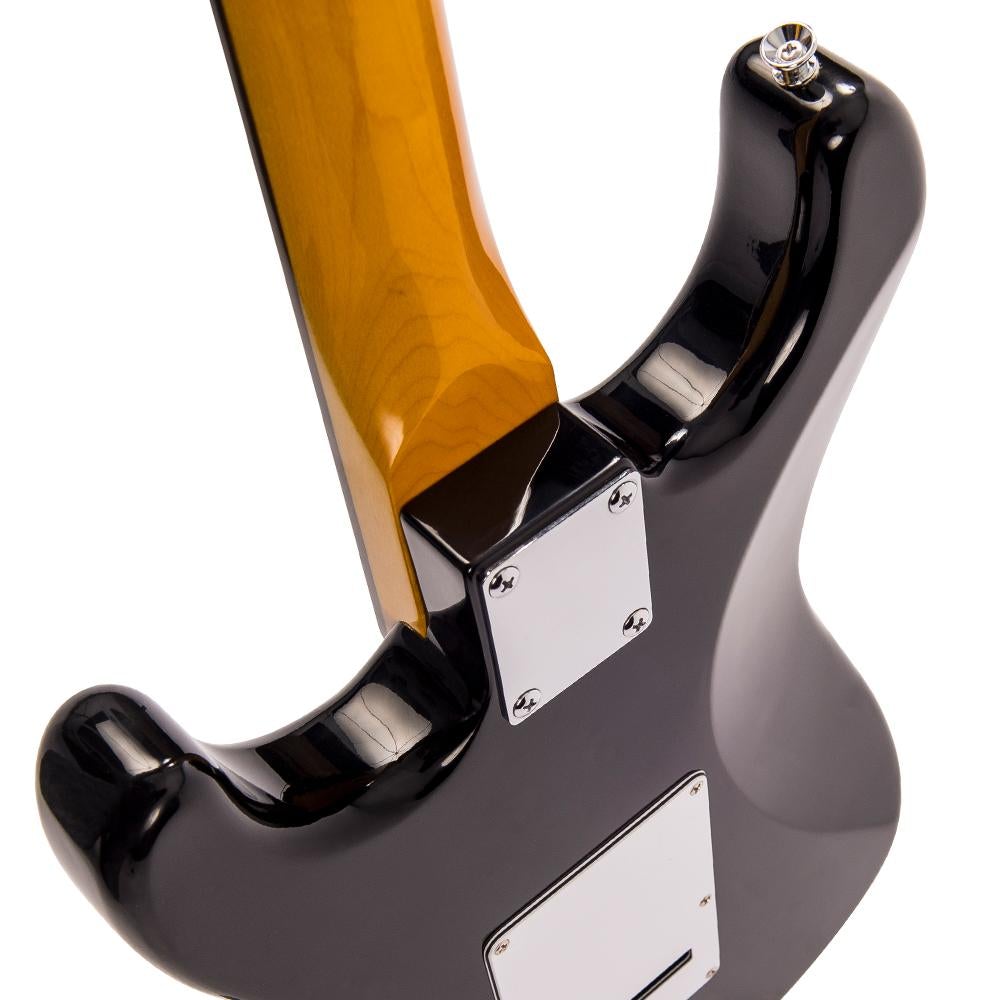 Vintage V6 ReIssued Electric Guitar - Boulevard Black