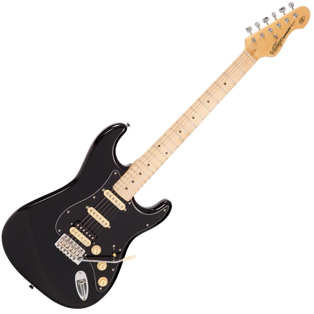 Vintage V6H Reissued Electric Guitar Boulevard Black