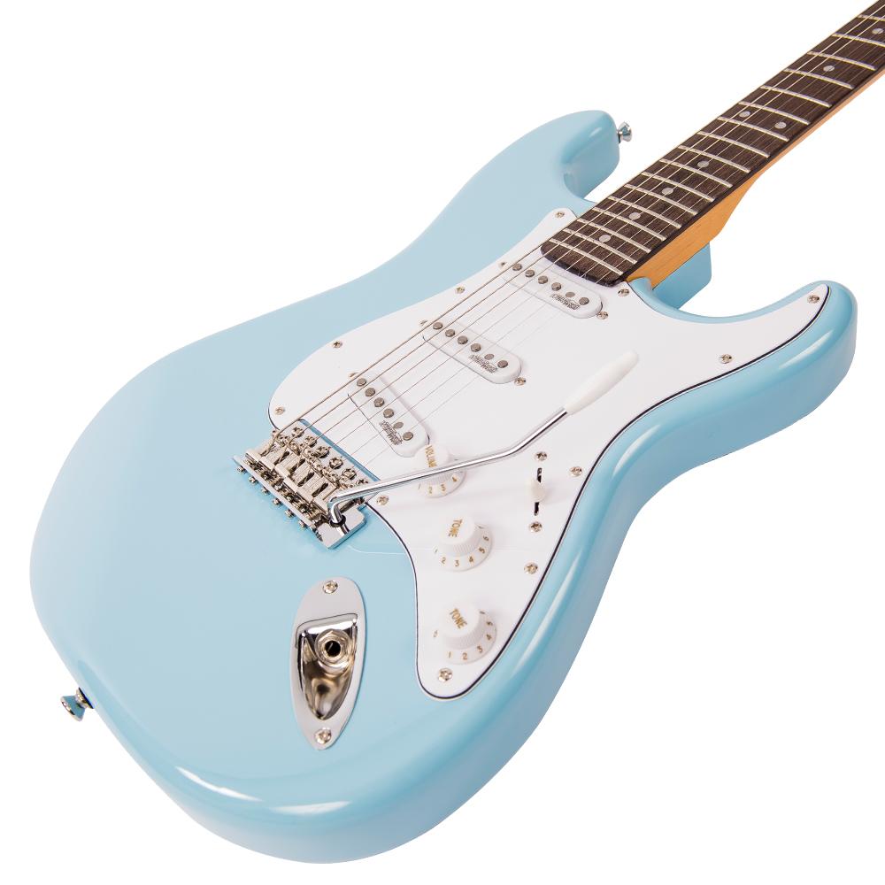 Vintage V6 ReIssued Electric Guitar  Laguna Blue