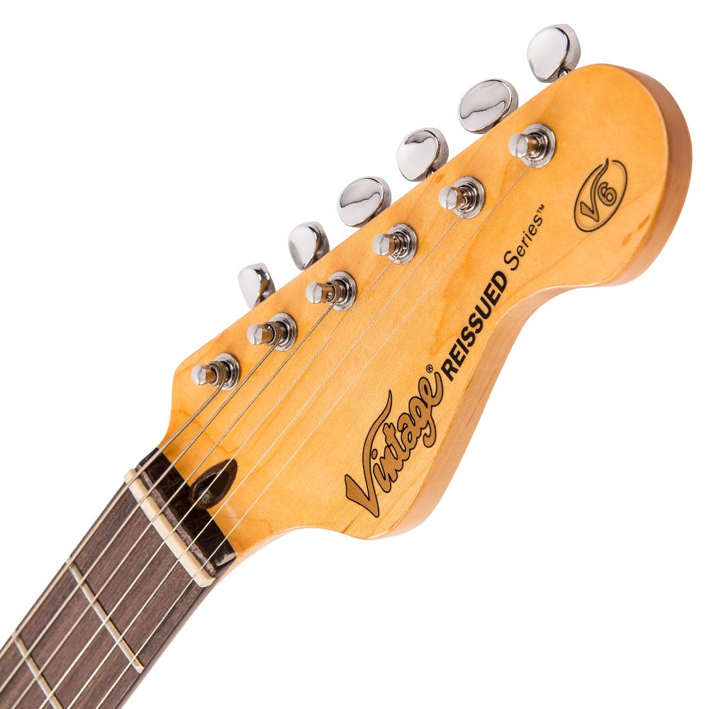 Vintage V6 ReIssued Electric Guitar  Laguna Blue