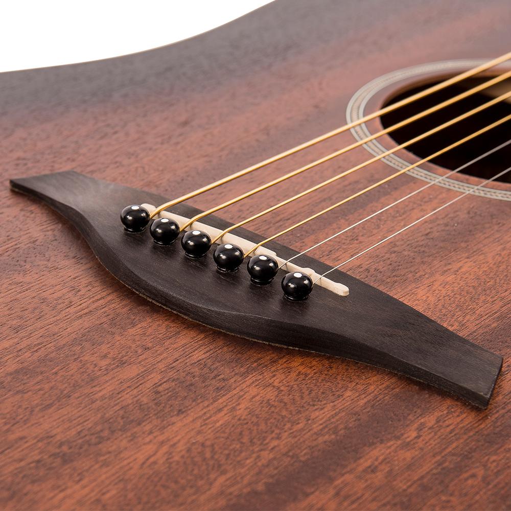 Vintage Statesboro Dreadnought Electro-Acoustic Guitar Whisky Sour