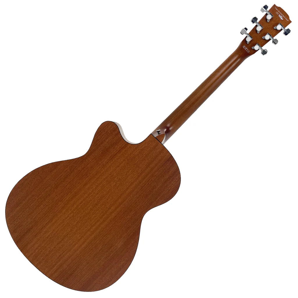Vintage Statesboro Moonshine Orchestra Electro-Acoustic Guitar - Natural Moonshine