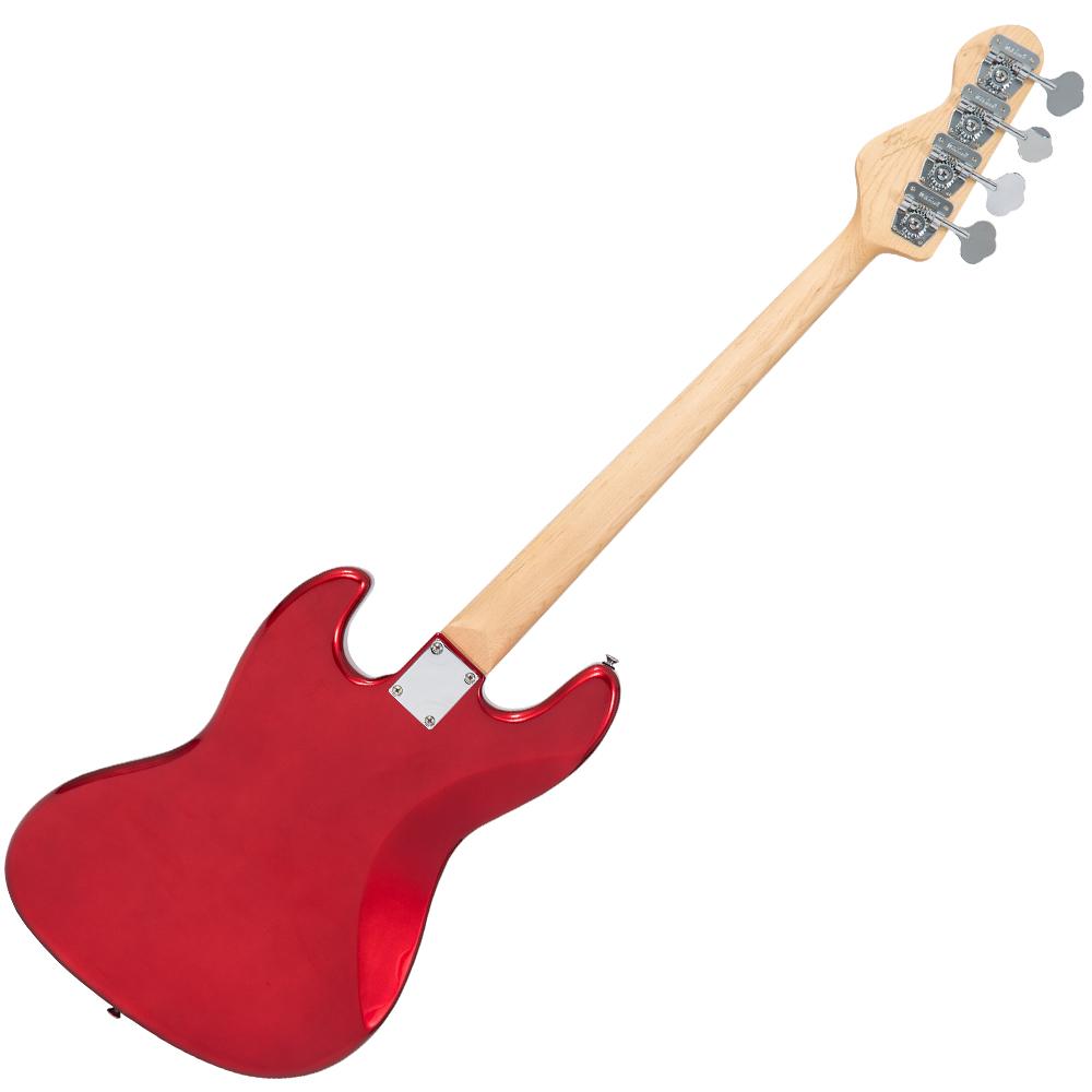 Vintage VJ74 Reissued Bass Guitar  Candy Apple Red