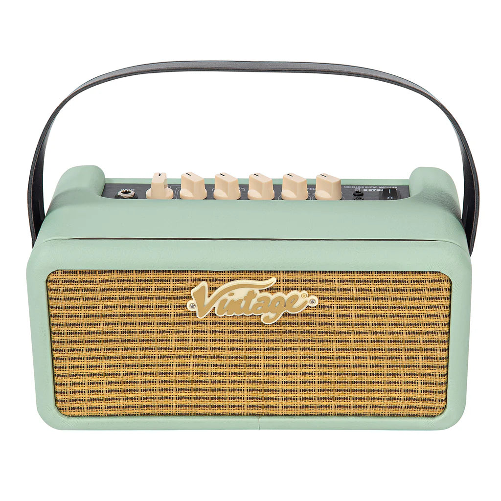 Vintage Retro 15W Guitar Amplifier with DSP - Mint Green