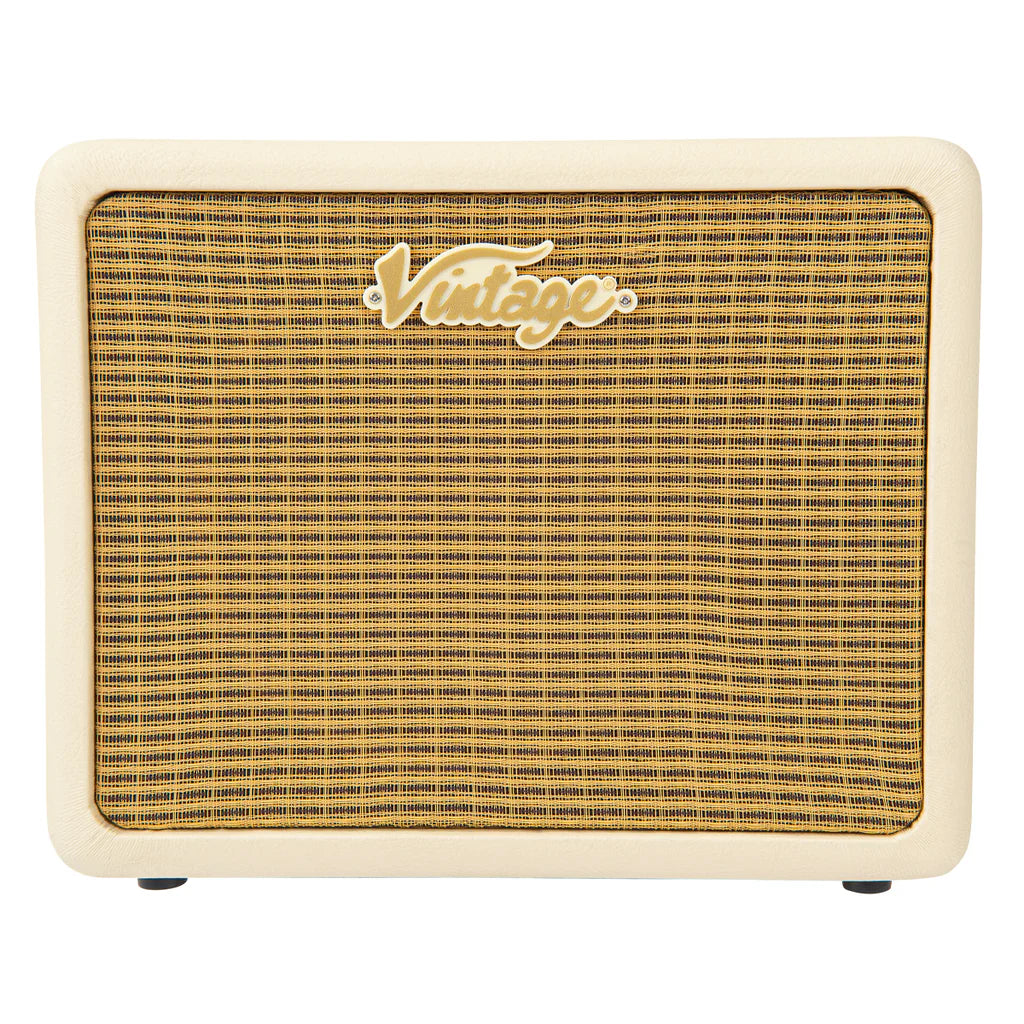 Vintage Retro 20W Bass Combo with DSP - Vintage White