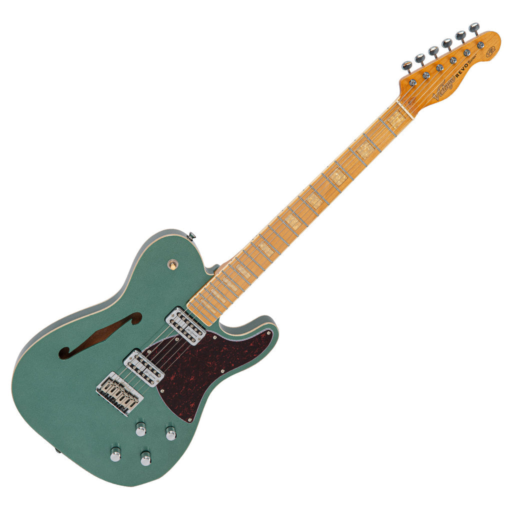 Vintage REVO Series Midline Electric Guitar - Metallic Green