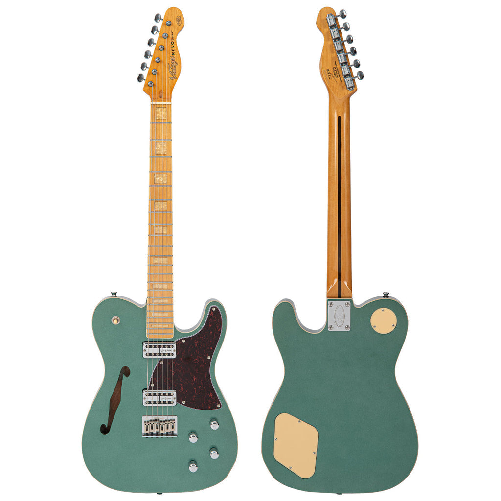 Vintage REVO Series Midline Electric Guitar - Metallic Green