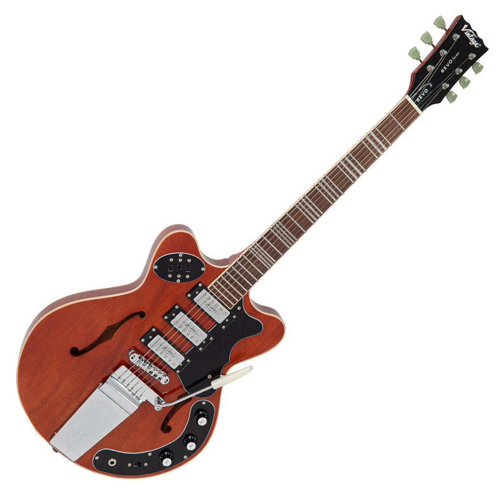 Vintage REVO Series Superthin Guitar Natural
