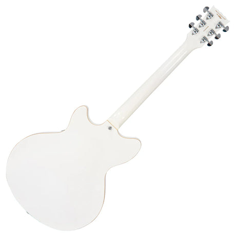 Vintage REVO Series Custom Supreme Semi-Acoustic Guitar - Arctic White