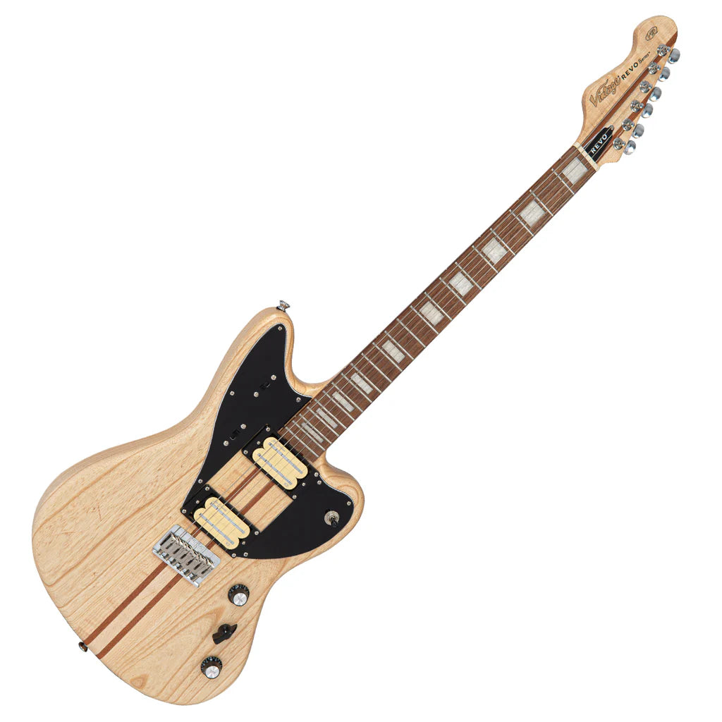 Vintage REVO Series Integra Electric Guitar - Satin Natural