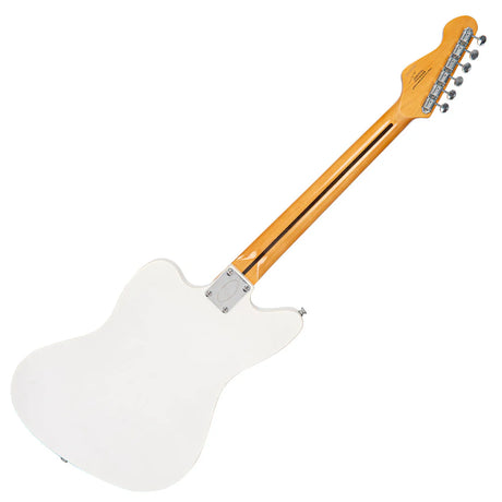 Vintage REVO Series Surfmaster Quad Electric Guitar - Metallic White