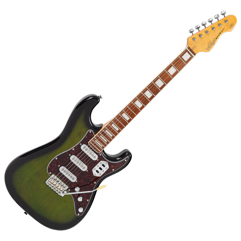 Vintage REVO Series Deluxe Guitar - Greenburst