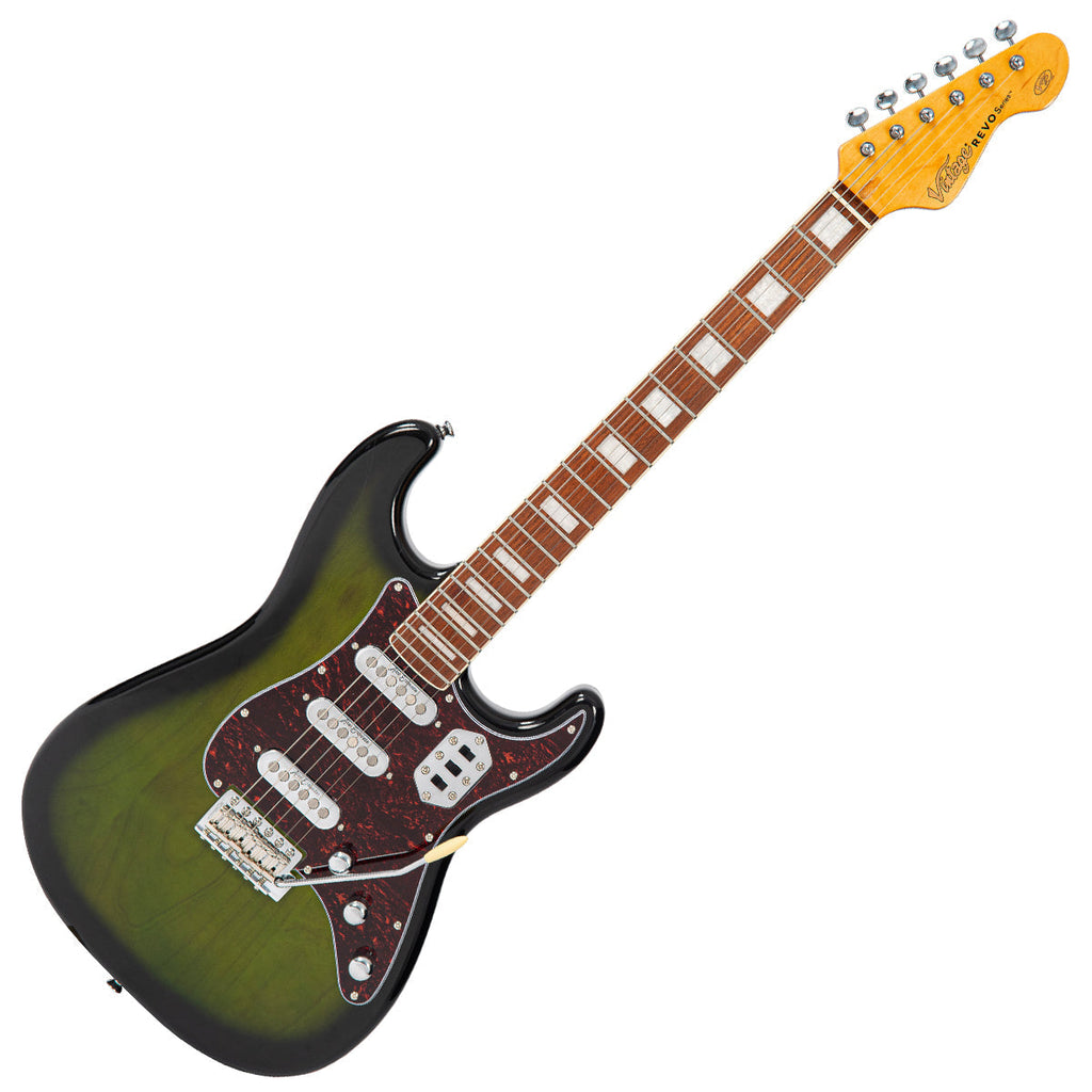 Vintage REVO Series Deluxe Guitar - Greenburst
