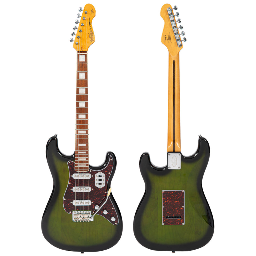 Vintage REVO Series Deluxe Guitar - Greenburst