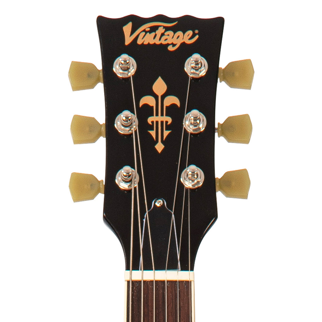 Vintage VSA500P Semi Acoustic Guitar Boulevard Black