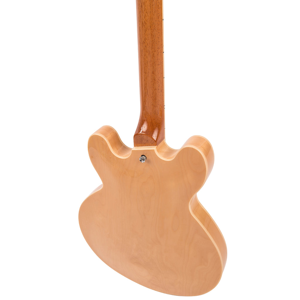Vintage VSA500 ReIssued Semi Acoustic Guitar  Natural Maple