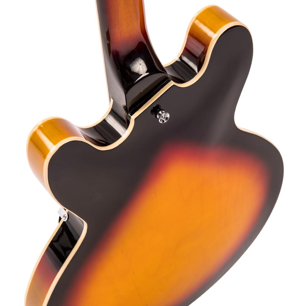 Vintage VSA500 Reissued Semi Acoustic Guitar Sunburst
