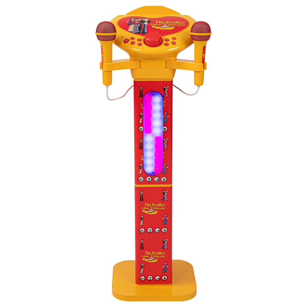 The Beatles Yellow Submarine Pedestal Karaoke Speaker with Light Show and 2 Microphones