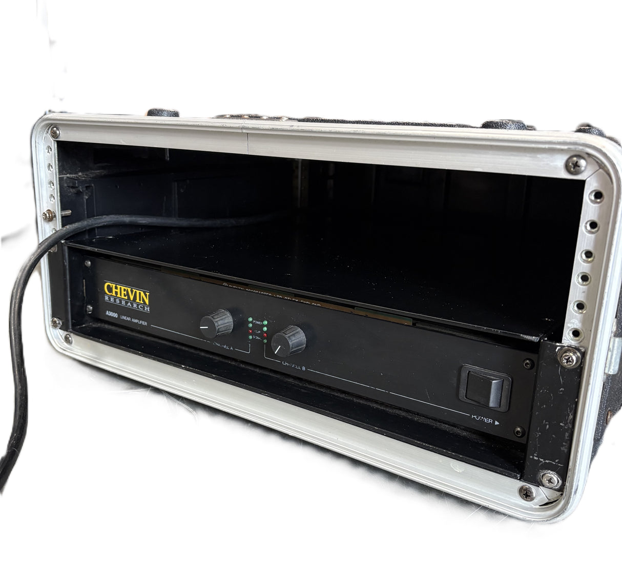 Chevin Research A3000 Power Amplifier With Rack Mount Flight Case