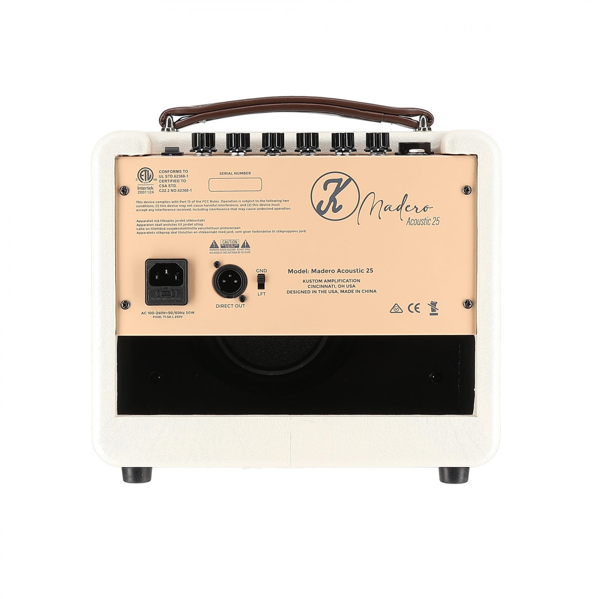 Kustom Madero 25 - 25W Acoustic Guitar Combo