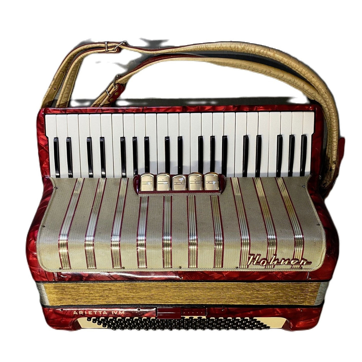 Hohner Arietta IVM Piano Accordion - Red – Reidys Home Of Music