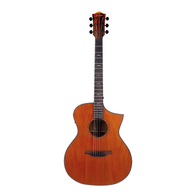 Bromo Tahoma Electro Acoustic Guitar Cutaway Mahogany BAT4MCE