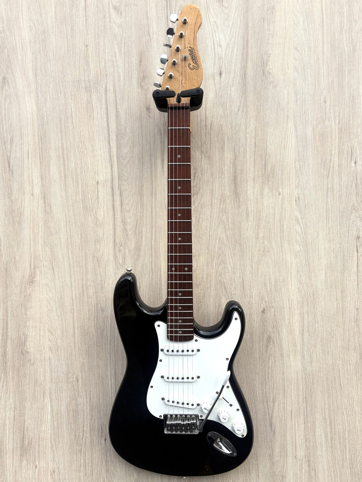 Encore Strat Style Electric Guitar - Black
