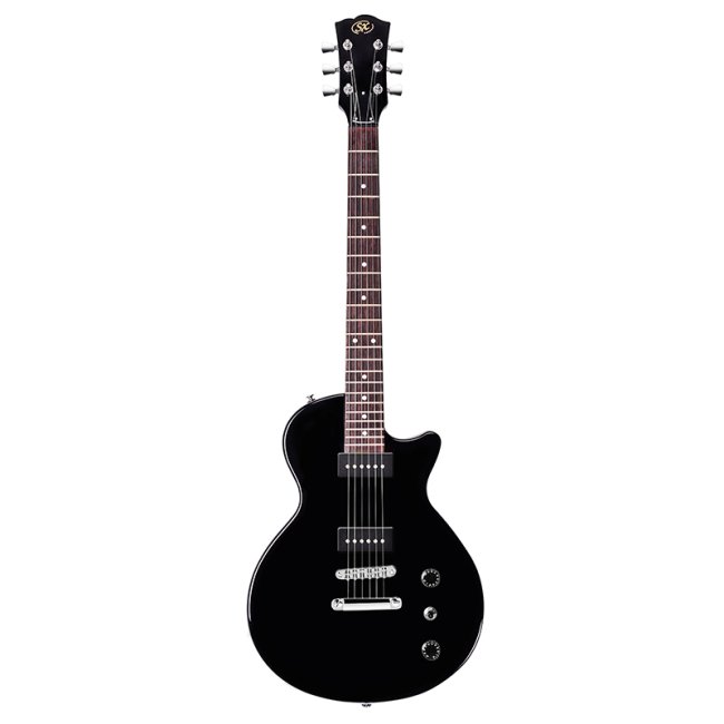 SX LPJ Style Electric Guitar Black