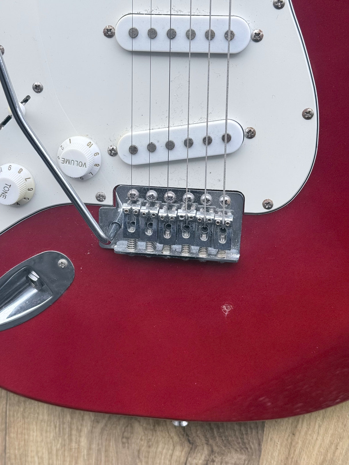 Chord CAL63 Electric Guitar Left Hand Red