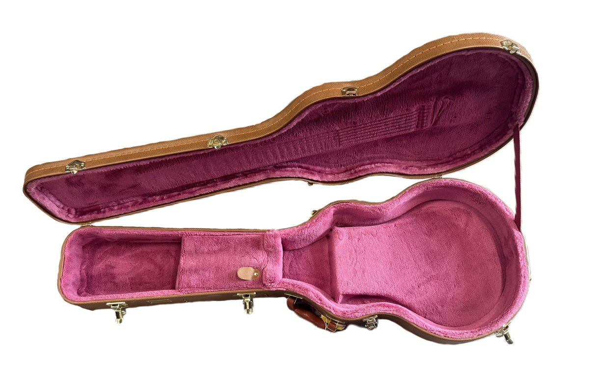 Kinsman CLP7 Brown Hard Shell Case for Les Paul Style
