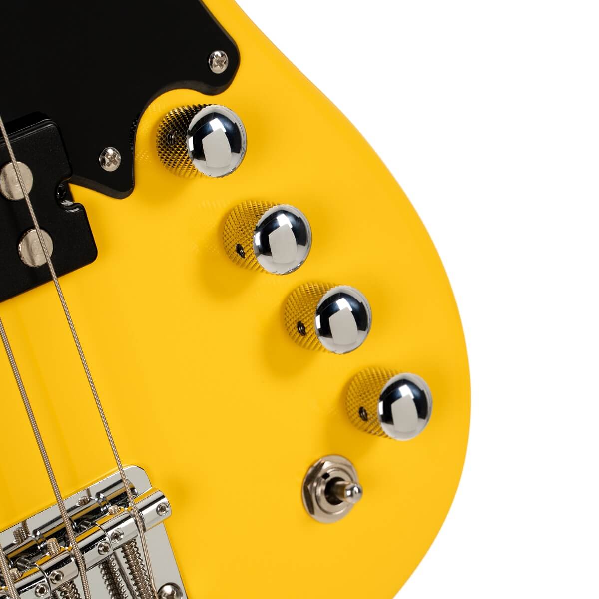 Cort GB Short Scale Bass Yellow Crush