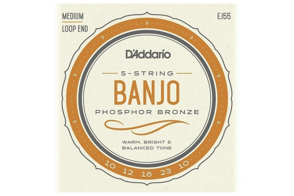 D Addario Set Banjo Phos Brz Med