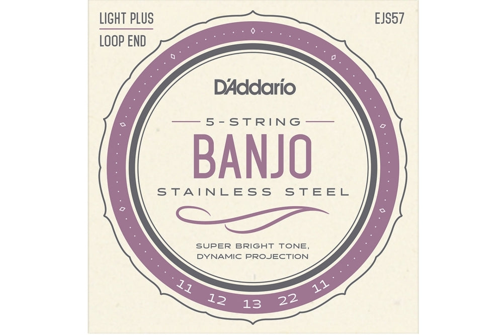 D Addario Set Banjo Ss Wnd 11-22 Med