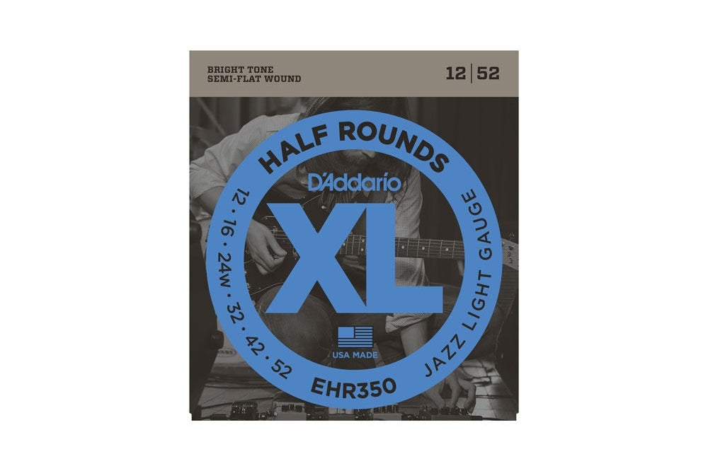 D Addario Set Gtr Half Round Jazz Lite